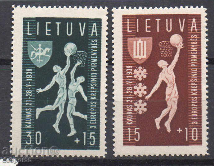 1939. Lithuania. European Basketball Championship, Kaunas.