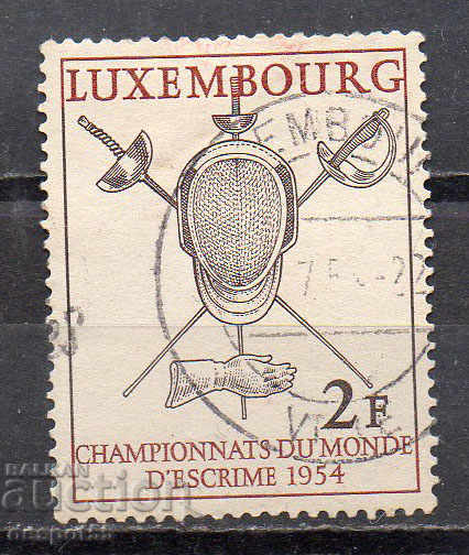 1954. Luxemburg. Cupa Mondială de scrimă.
