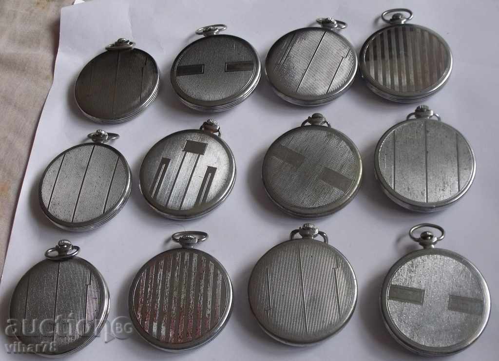 LOT OF -12 MRS-MOLNIJA - pocket watch 15 stones - 6 LOT OF -12 MRS-MOLNIJA - pocket watch 15 stones - 6
