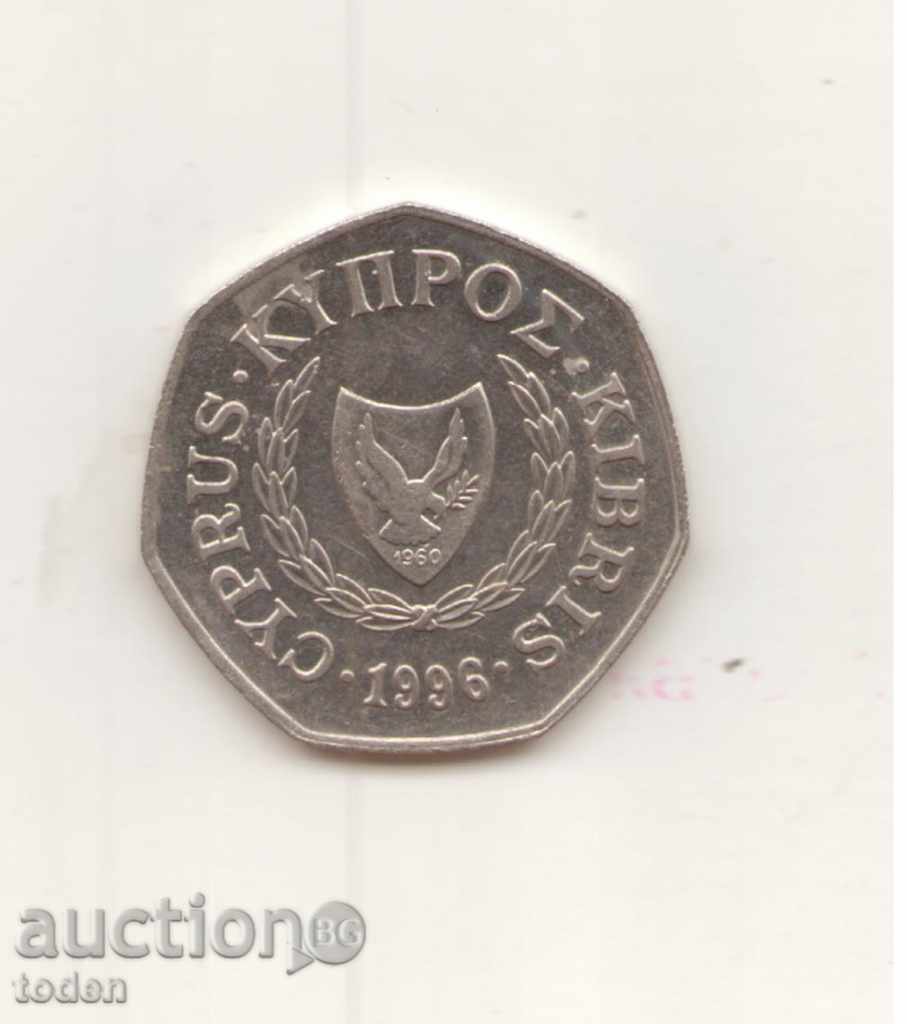 ++ Cyprus-50 Cents-1996-KM # 66-Abduction of Europe +