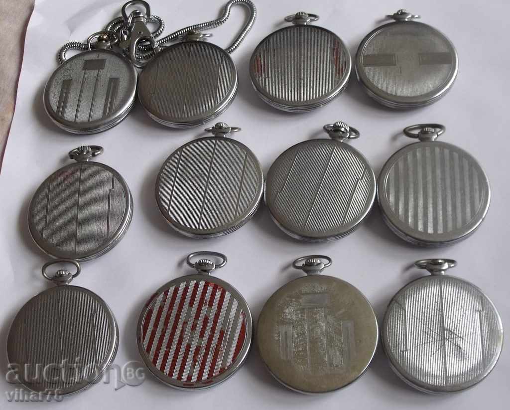 LOT OF -12 MRS-MOLNIJA - pocket watch 15 stones - 5 LOT OF -12 MRS-MOLNIJA - pocket watch 15 stones - 5