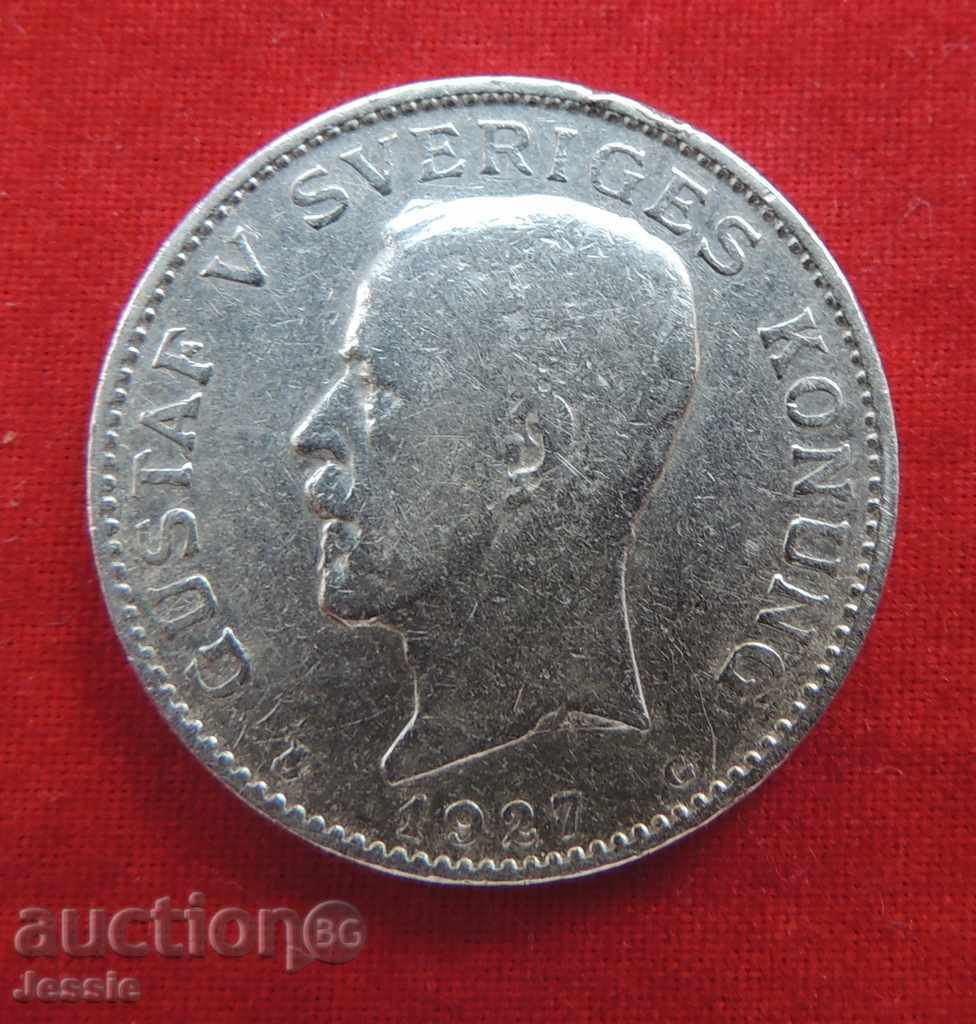 1 Krone Suedia 1927 G Argint cu preț 39.80 BGN | € 20.35