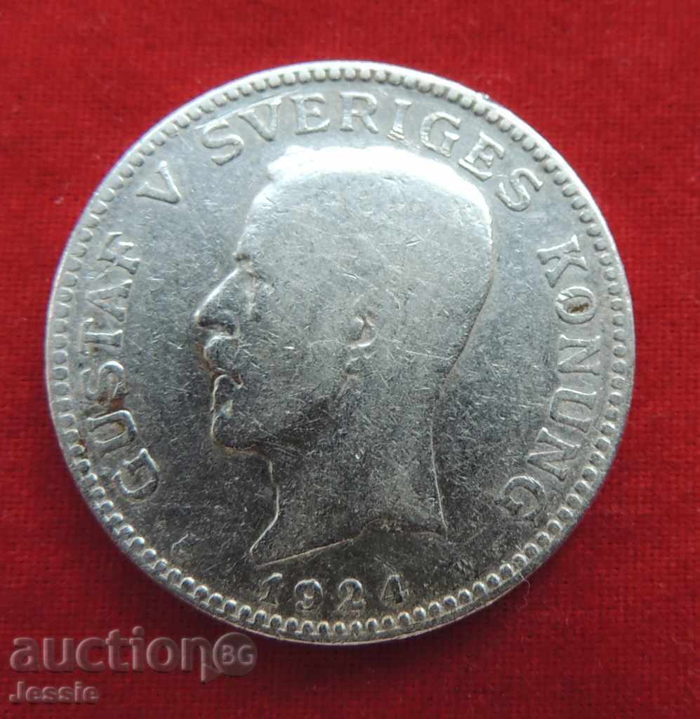 1 Krone Sweden 1924 W Silver with price 32.85 BGN | € 16.80 1 Krone Sweden 1924 W Silver with price 32.85 BGN | € 16.80