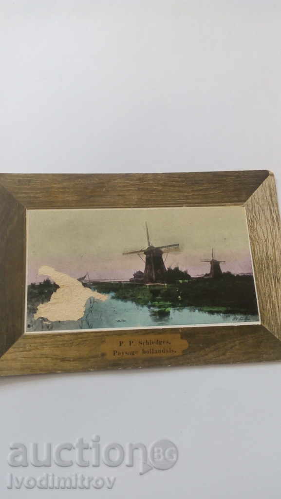 Postcard P. P. Schiedges Paysage hollandais