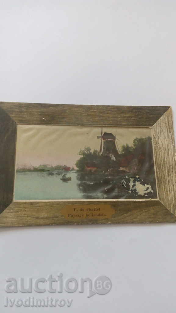 Пощенска картичка F. du Chattel Paysage hollandais