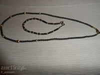 NECKLACE and BRACELET - very beautiful and fresh, hematite, gold???