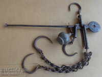 Cântar otoman cu contragreutate topuz, cântar cu talere