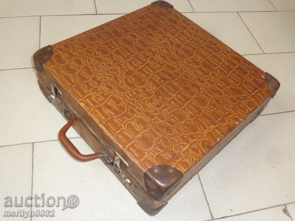 Multe vechi valiza vinil 20-e geanta secolului 20