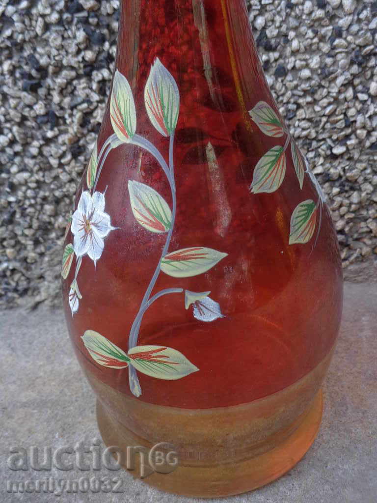 Carnation plug earta bottle gilded painting of the 20th century with price 89.00 BGN | € 45.50