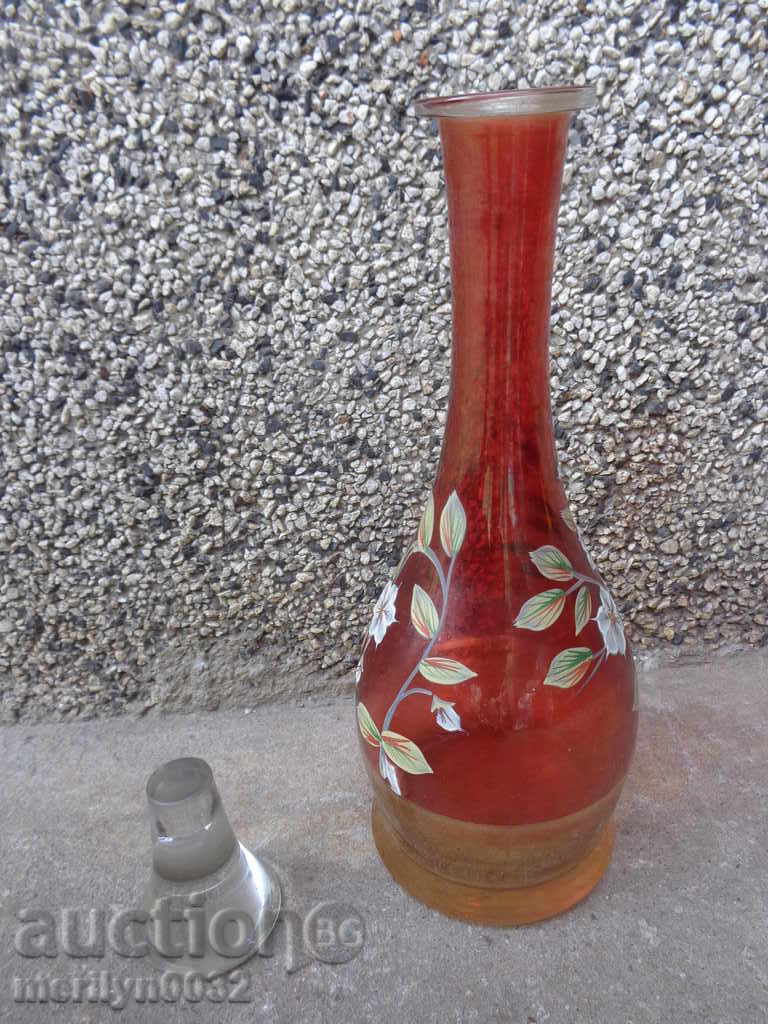 Carnation plug earta bottle gilded painting of the 20th century - 5