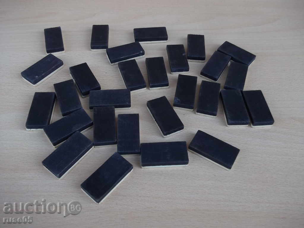 Auction Lot of 28 pcs. old domino tiles Auction Lot of 28 pcs. old domino tiles