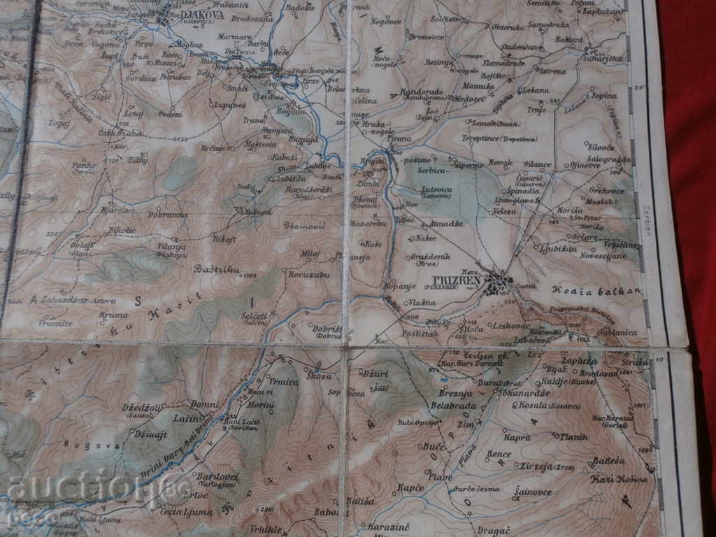 Παράδοση Μια άθλια παλιά κάρτα στο ύφασμα