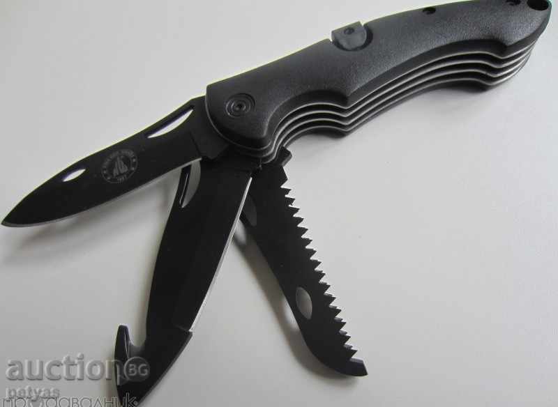 Πτυσσόμενα τύπου μαχαίρι κυνηγιού JACK Pyke JKNPOA-μαύρο