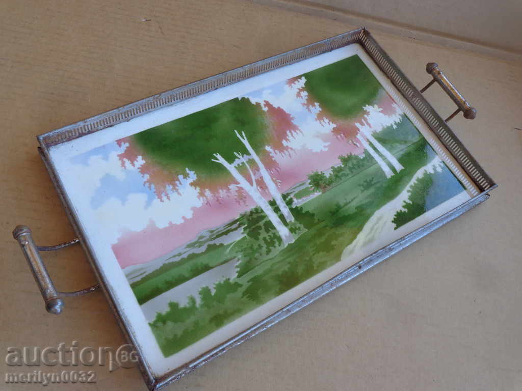 Old tray, porcelain, casserole early 20th century - 7 Old tray, porcelain, casserole early 20th century - 7