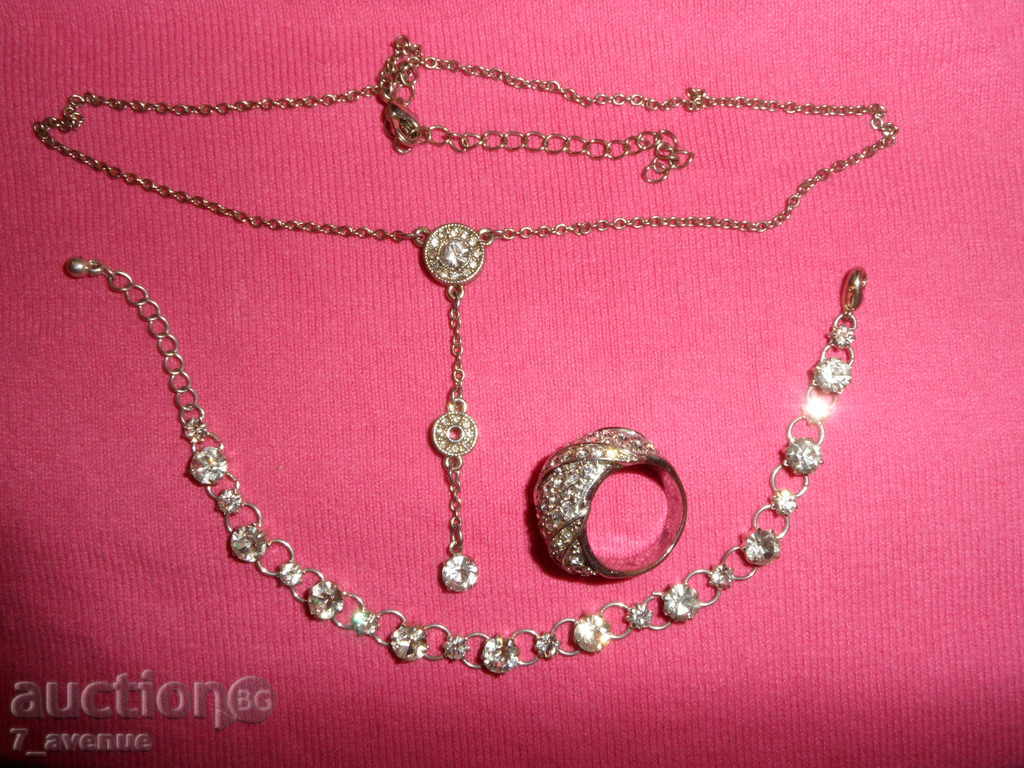 NECKLACE - 41/7cm BRACELET - 18/0.7cm RING - 19mm