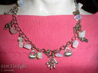 КОЛИЕ- 40см  и   ГРИВНА - 16см  с лунни камъни