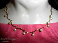 NECKLACE with pearls - 36 / 0.4 cm