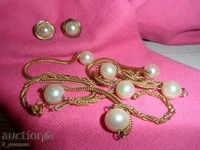 Colier cu perle de 90 / 0,12 cm și lite