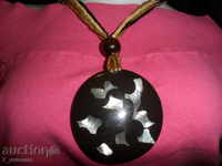 WHEELS 48cm, pendant with diam.8cm, mother of pearl intarsia