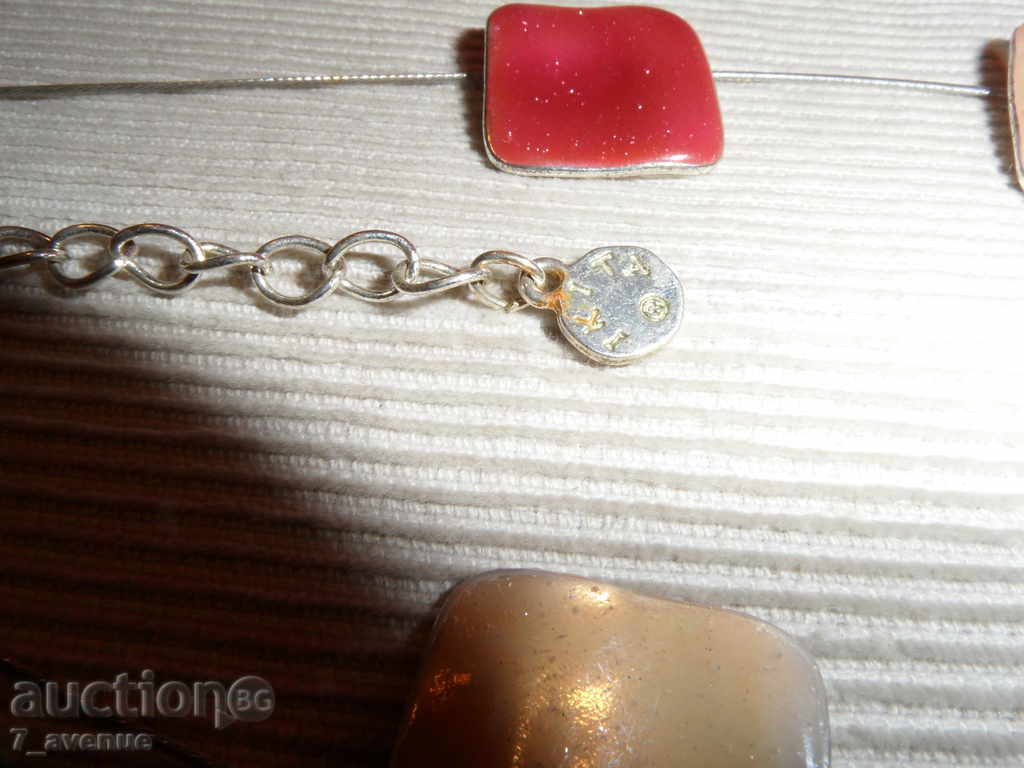 NECKLACE - colorful, with enamel 36/3/3cm Branded! IKITA with price 49.00 BGN | € 25.05 NECKLACE - colorful, with enamel 36/3/3cm Branded! IKITA with price 49.00 BGN | € 25.05