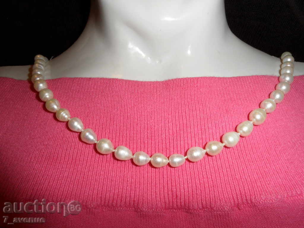 Colier perle naturale albe 36 / 0,8 cm