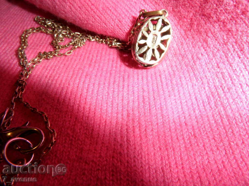 Δημοπρασία Κολιέ ασημένιο μαργαριτάρι 925