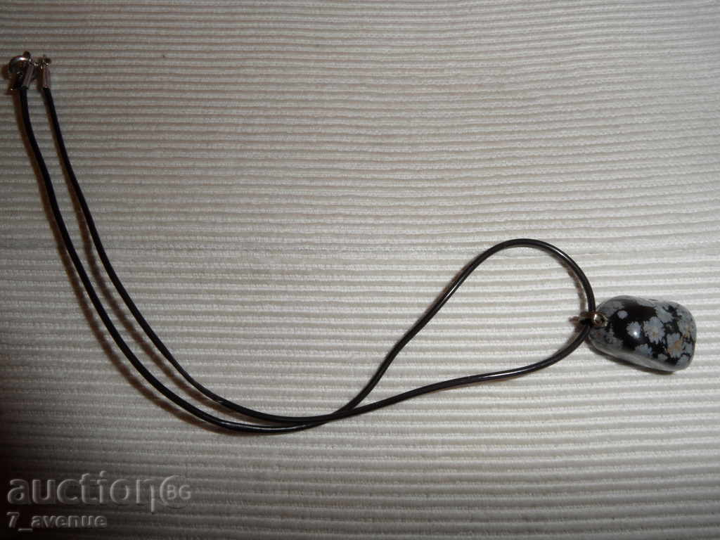 WHERE with. obsidian stone - 34, hang. 14 / 18mm