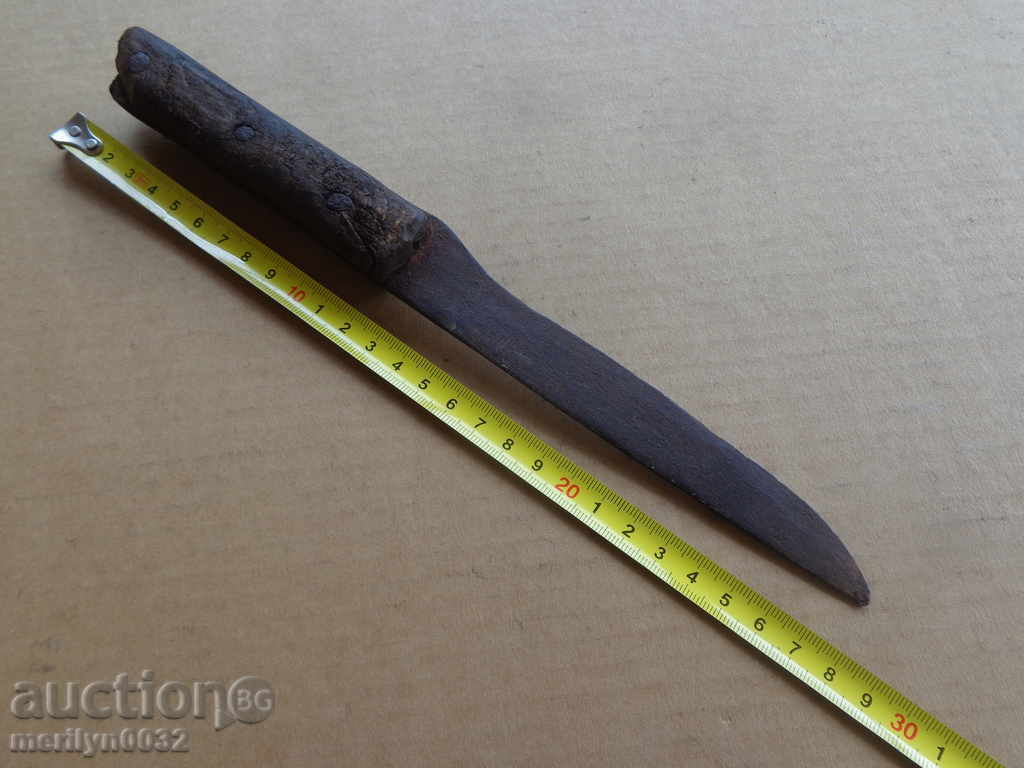 Auction Hand forged shepherd's knife with buffalo horns, karaoke Auction Hand forged shepherd's knife with buffalo horns, karaoke