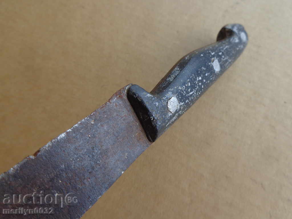 Delivery of Old manual forged knife, blade with engraved dagger Delivery of Old manual forged knife, blade with engraved dagger