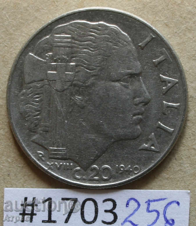 20 centime 1940 - Italia magnetice cu preț € 0.77 | 1.51 BGN