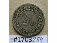 20 centime 1894 - Italia