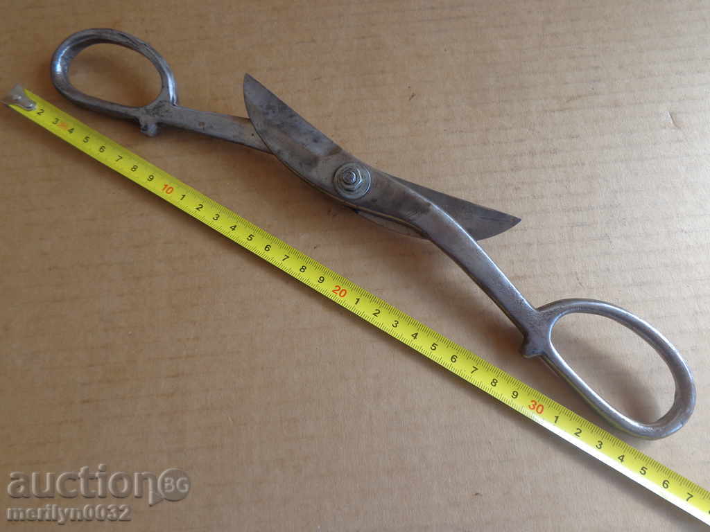 Old forged scissors for wrought iron sheet - 5 Old forged scissors for wrought iron sheet - 5