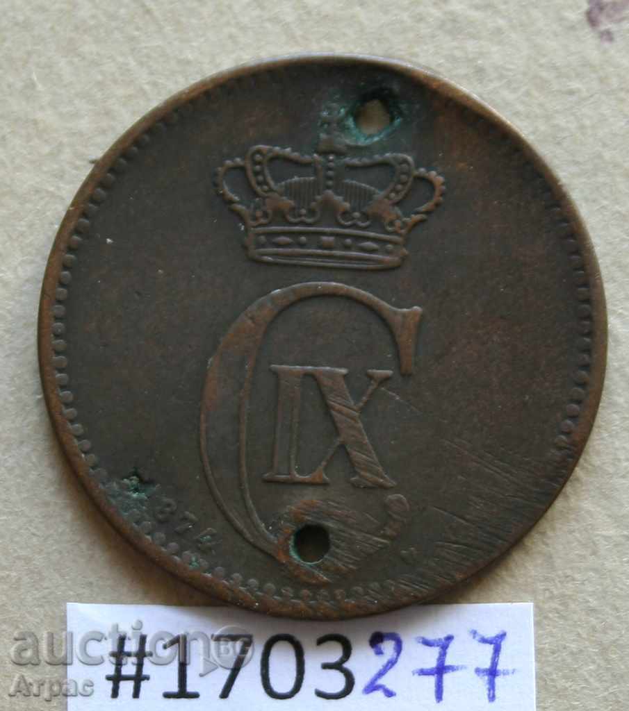 5 оре 1874 Дания с цена € 0.77 | 1.51 лв. 5 оре 1874 Дания с цена € 0.77 | 1.51 лв.