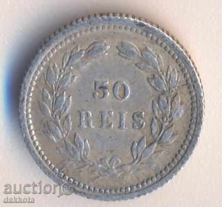 Πορτογαλία 50 ρέις 1893, σπάνιο με τιμή € 19.68 | 38.49 BGN