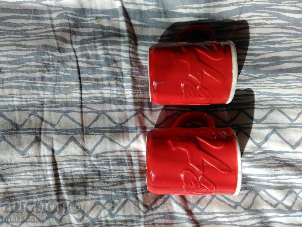 Happy Logo Embossed Porcelain Mugs with price 2.20 BGN | € 1.12