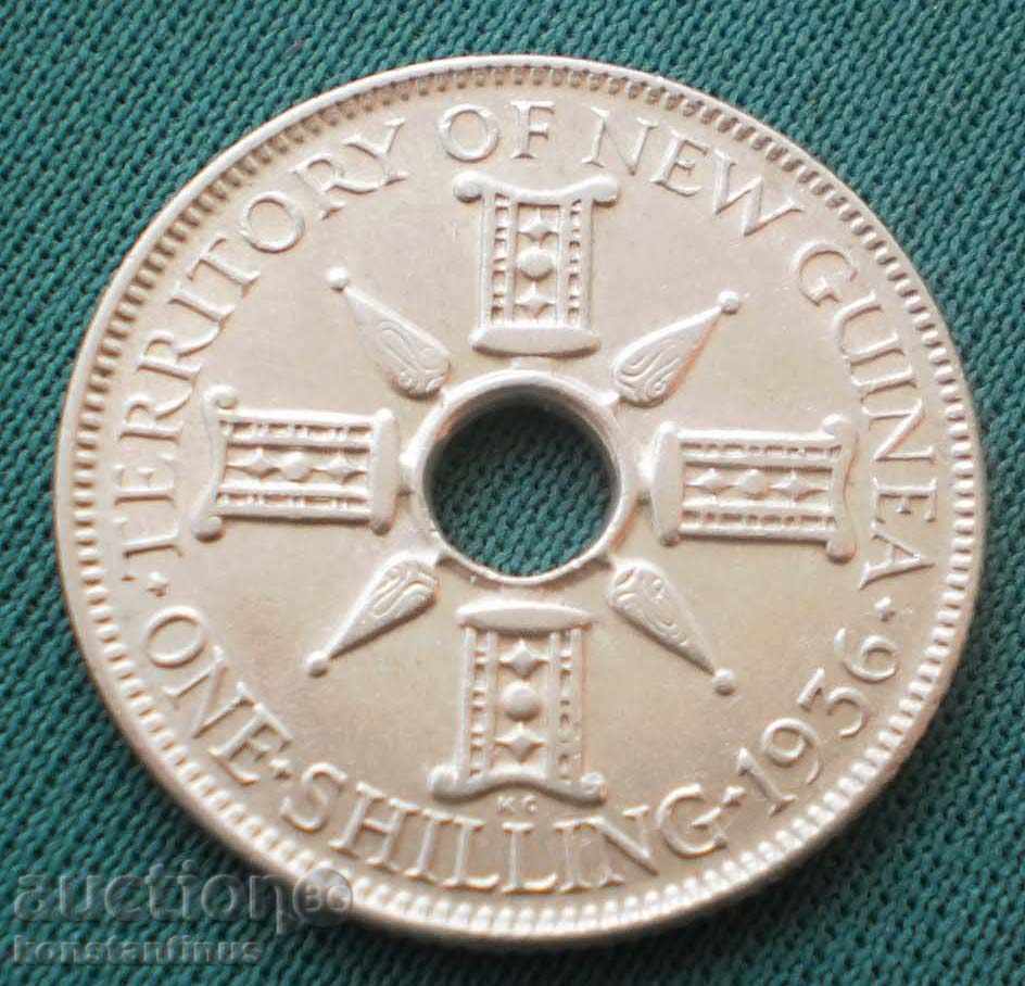 New Guinea George V 1 Shilling 1936 UNC Rare