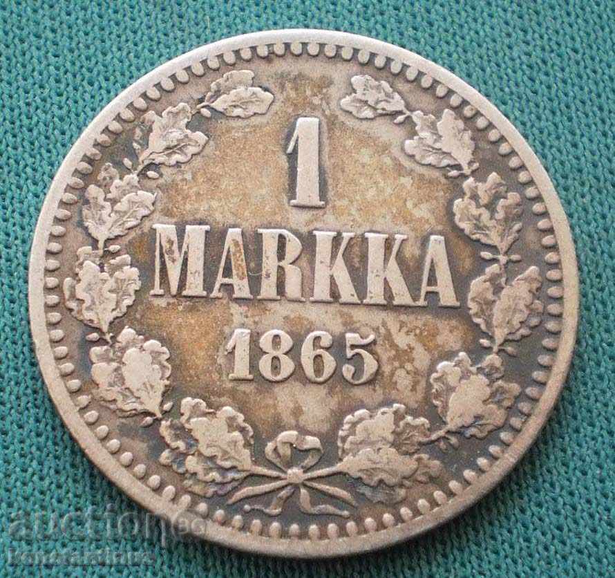 Русия  Александър II  1  Марка 1865   Very Rare  Финландия