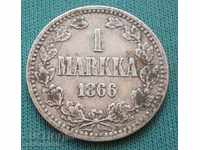 Russia Alexander II 1 Brand 1866 Very Rare Finland