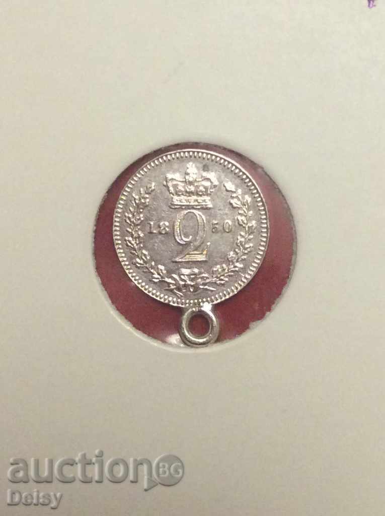 Britain 2 pence 1850 Very rare!