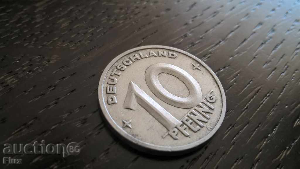 Coin - Germany - 10 pfenigs 1949; Series A