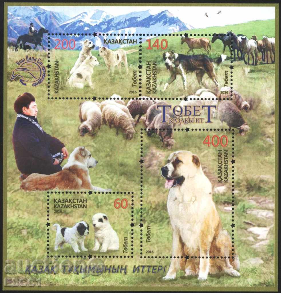 bloc curat Fauna Câini 2016 din Kazahstan