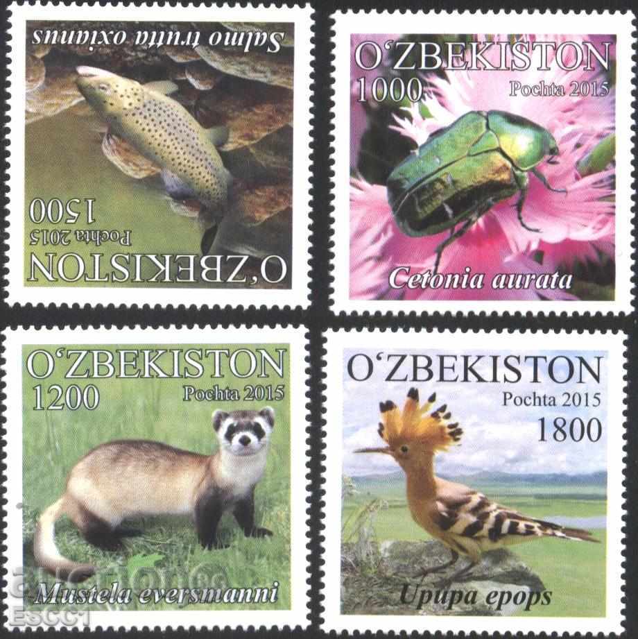 Чисти марки Фауна   2015 от Узбекистан