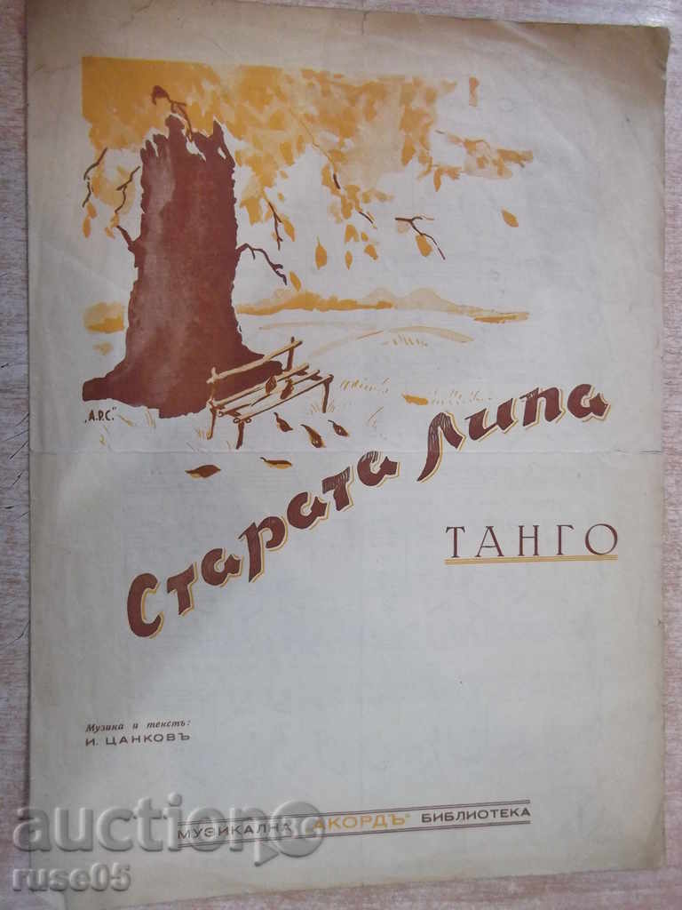 Notes "Old Lime - Tango - I. Tsankov" - 4 p.