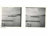 Old postcard - Yugoslav. ship in the Adriatic Sea