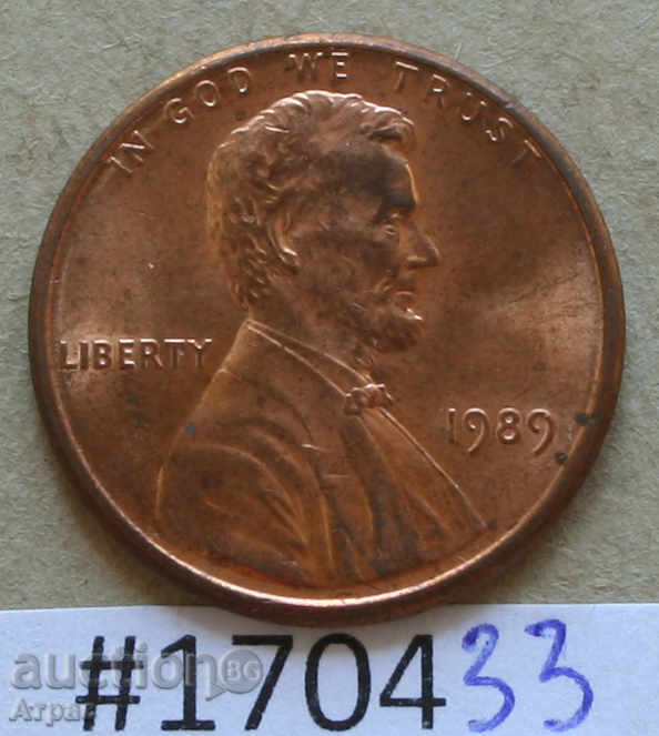 10 σεντς το 1989 ΗΠΑ -shtempel -UNC