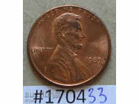 10 σεντς το 1989 ΗΠΑ -shtempel -UNC