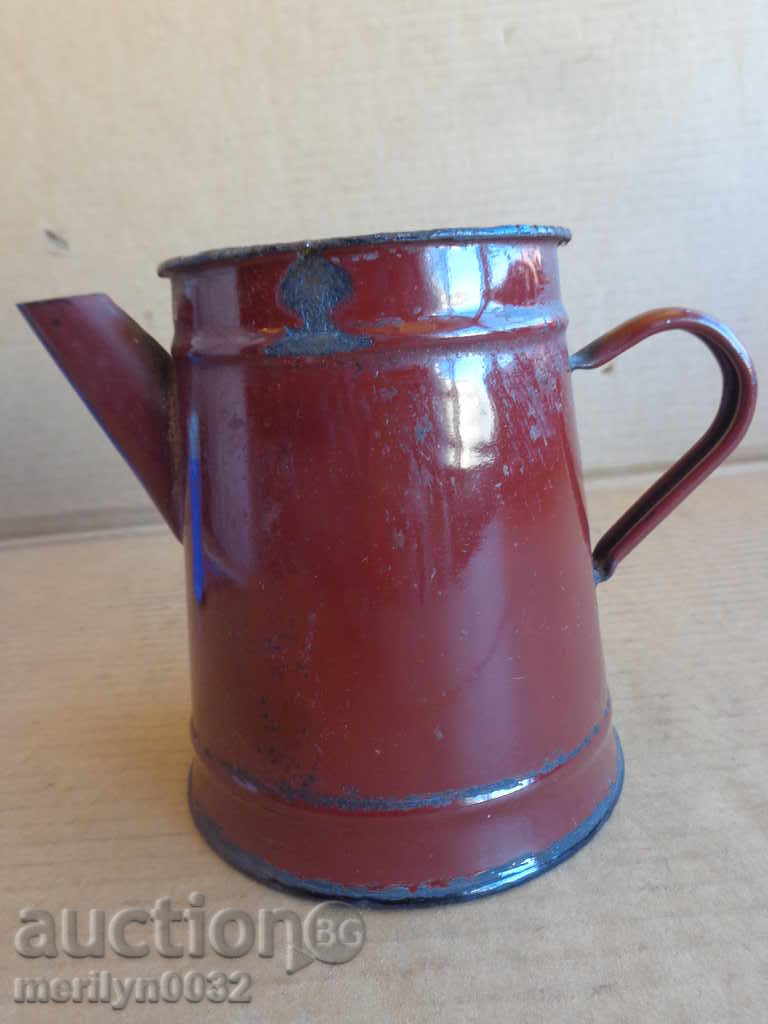 Enamelled teapot kettle, pot with enamel jug - 5 Enamelled teapot kettle, pot with enamel jug - 5