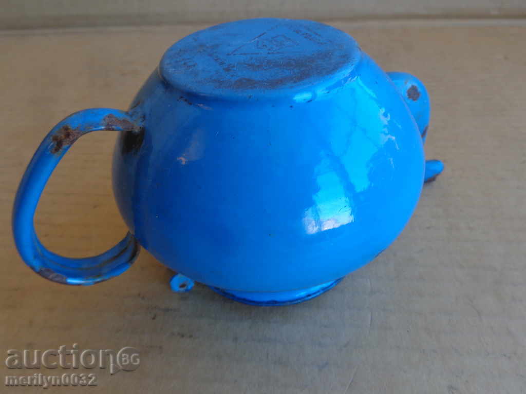 Enamelled teapot kettle, pot with enamel jug - 7 Enamelled teapot kettle, pot with enamel jug - 7