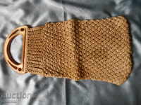 old woven bag