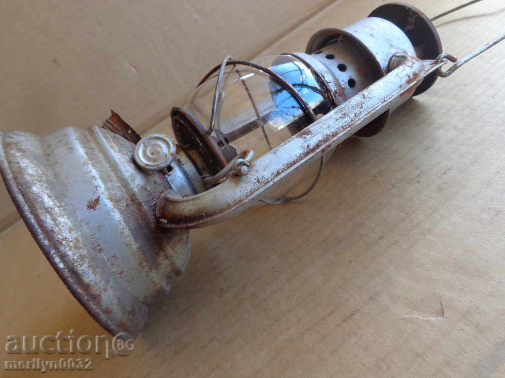 Стар немски фенер, лампа, прожектор светилник - 6 Стар немски фенер, лампа, прожектор светилник - 6